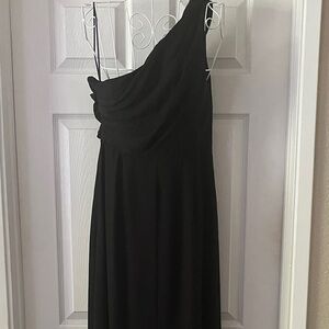Banana Republic Black One-Shoulder Dress